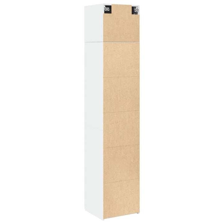 skab 45x42,5x225 cm smalt konstrueret træ hvid