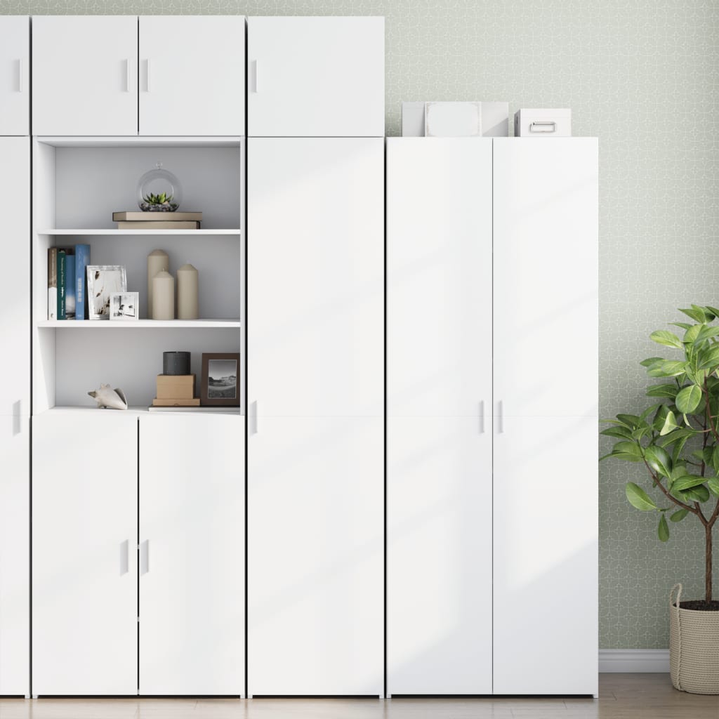 skab 45x42,5x225 cm smalt konstrueret træ hvid