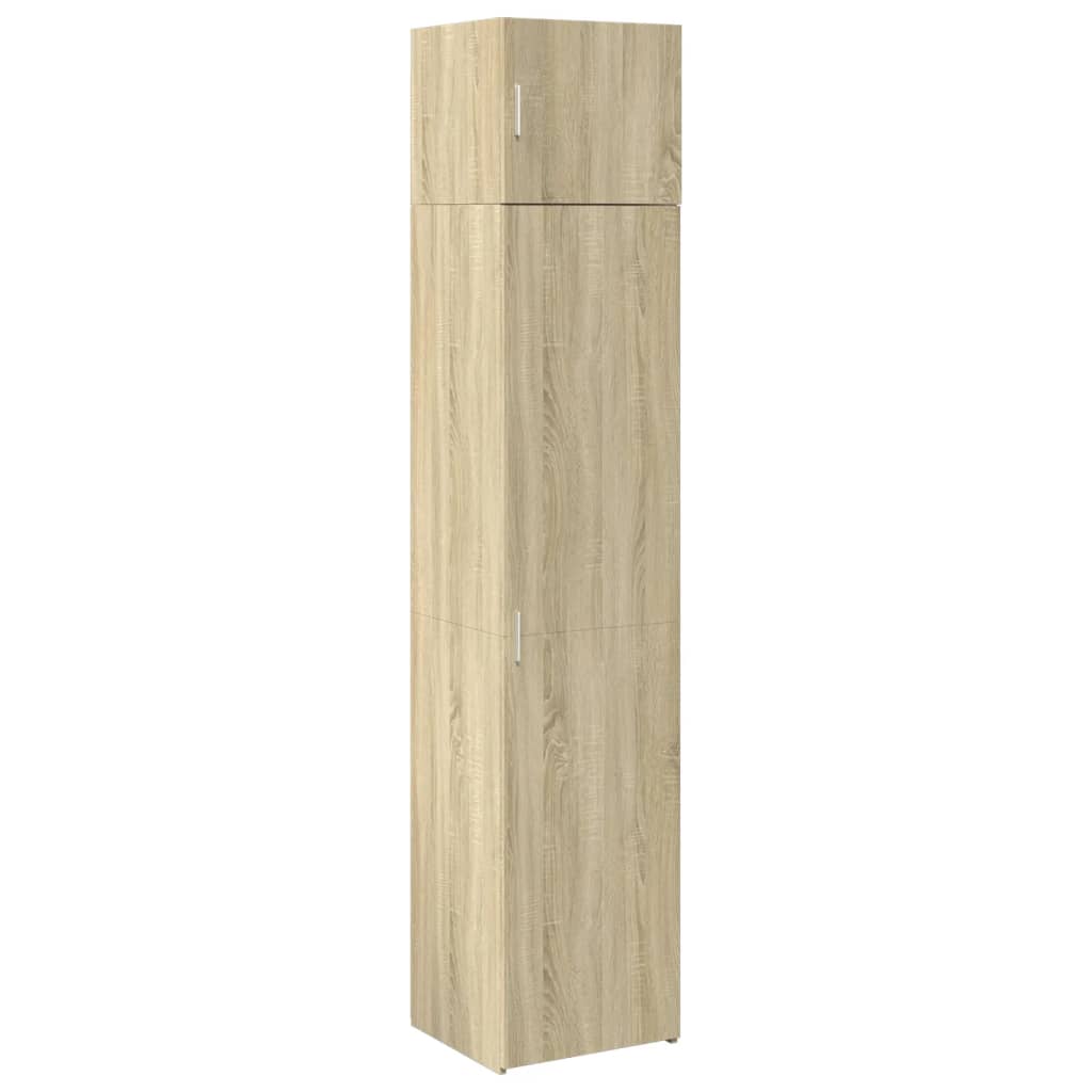 skab 45x42,5x225 cm smalt konstrueret træ sonoma-eg