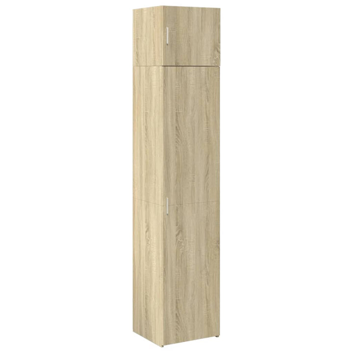 skab 45x42,5x225 cm smalt konstrueret træ sonoma-eg