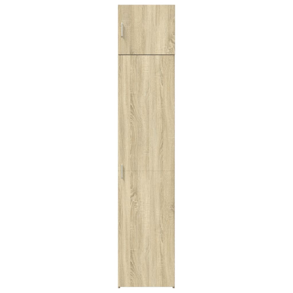 skab 45x42,5x225 cm smalt konstrueret træ sonoma-eg