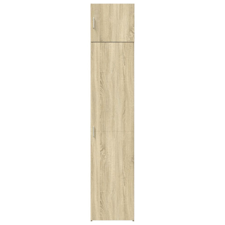 skab 45x42,5x225 cm smalt konstrueret træ sonoma-eg