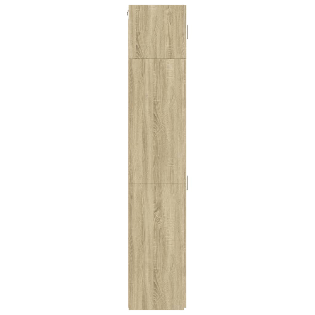 skab 45x42,5x225 cm smalt konstrueret træ sonoma-eg