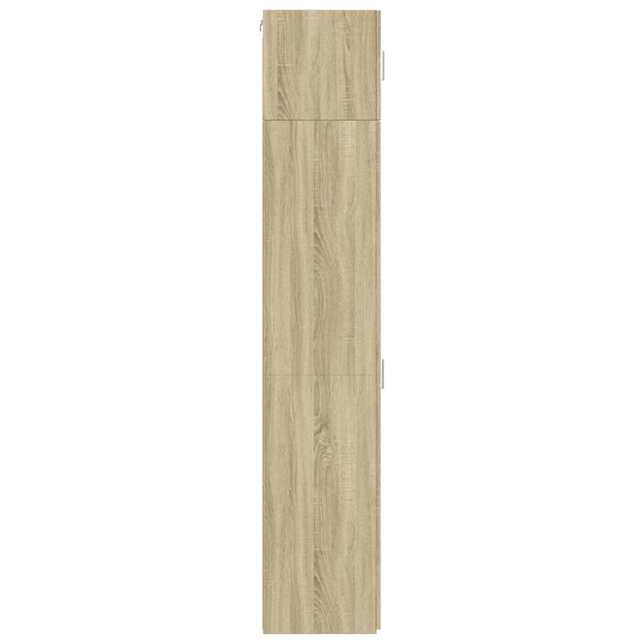 skab 45x42,5x225 cm smalt konstrueret træ sonoma-eg