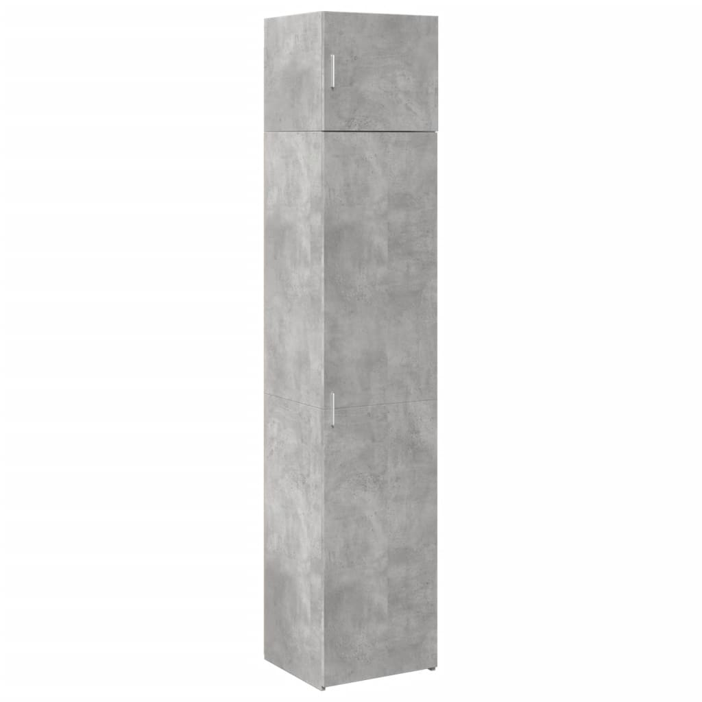 skab 45x42,5x225 cm smalt konstrueret træ betongrå