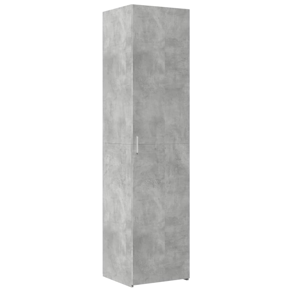 skab 45x42,5x225 cm smalt konstrueret træ betongrå