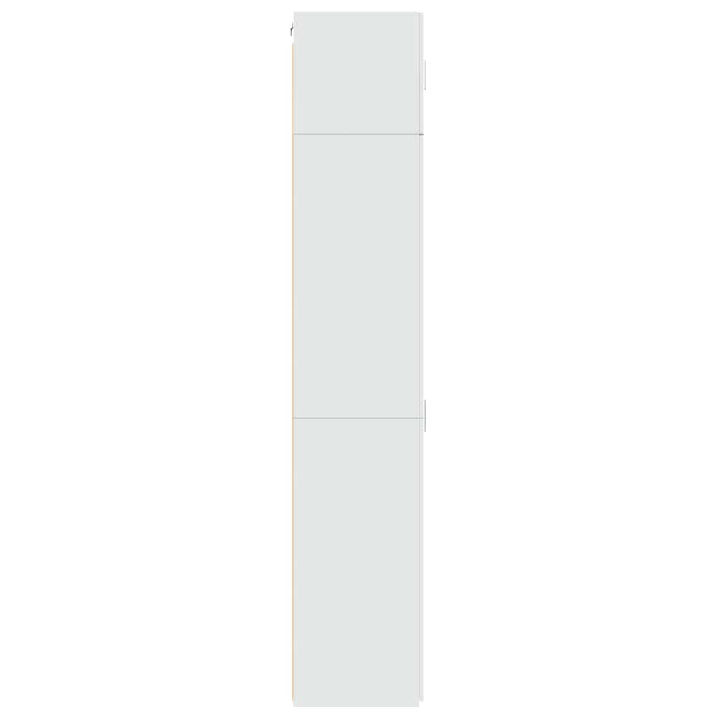 skab 50x42,5x225 cm smalt konstrueret træ hvid