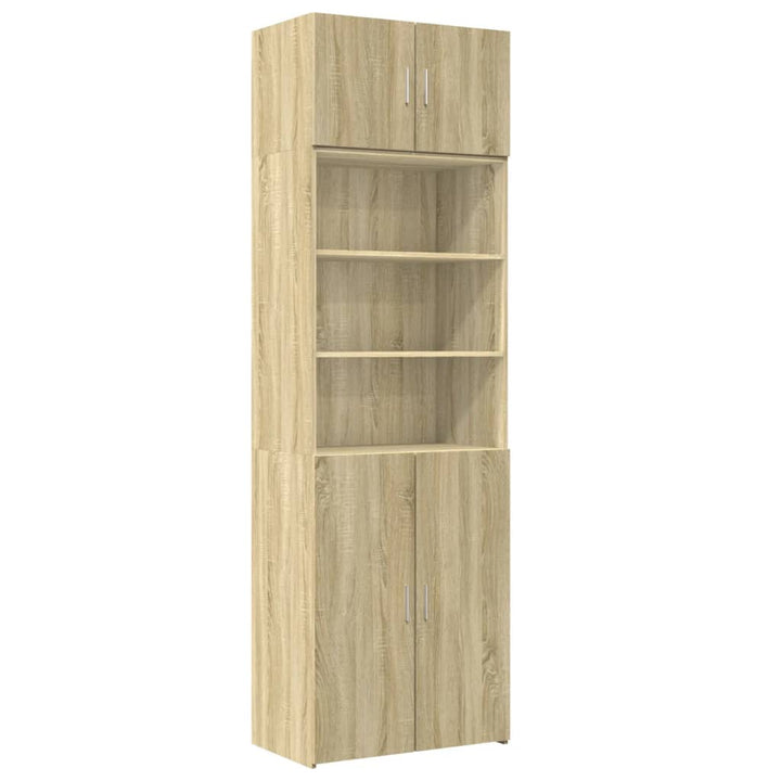 skab 70x42,5x225 cm smalt konstrueret træ sonoma-eg