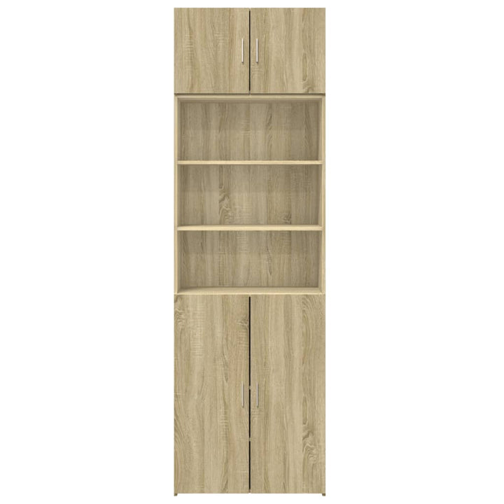 skab 70x42,5x225 cm smalt konstrueret træ sonoma-eg