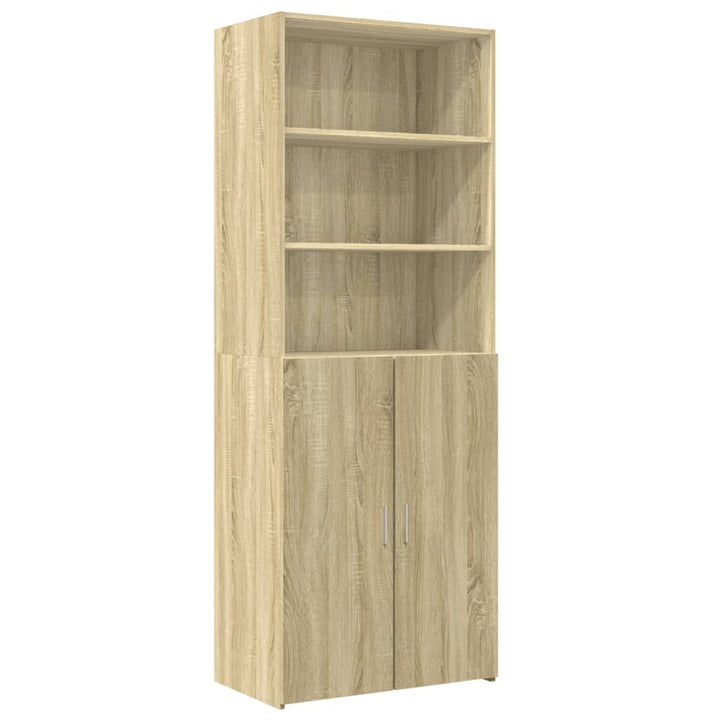 skab 70x42,5x225 cm smalt konstrueret træ sonoma-eg