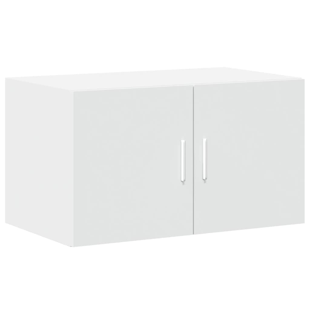 opbevaringsskab 70x42,5x225 cm konstrueret træ hvid