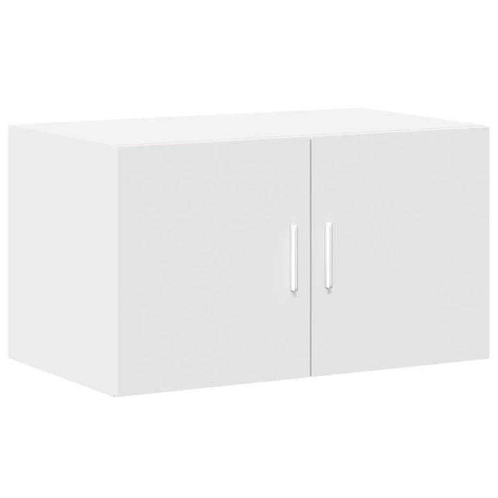 opbevaringsskab 70x42,5x225 cm konstrueret træ hvid