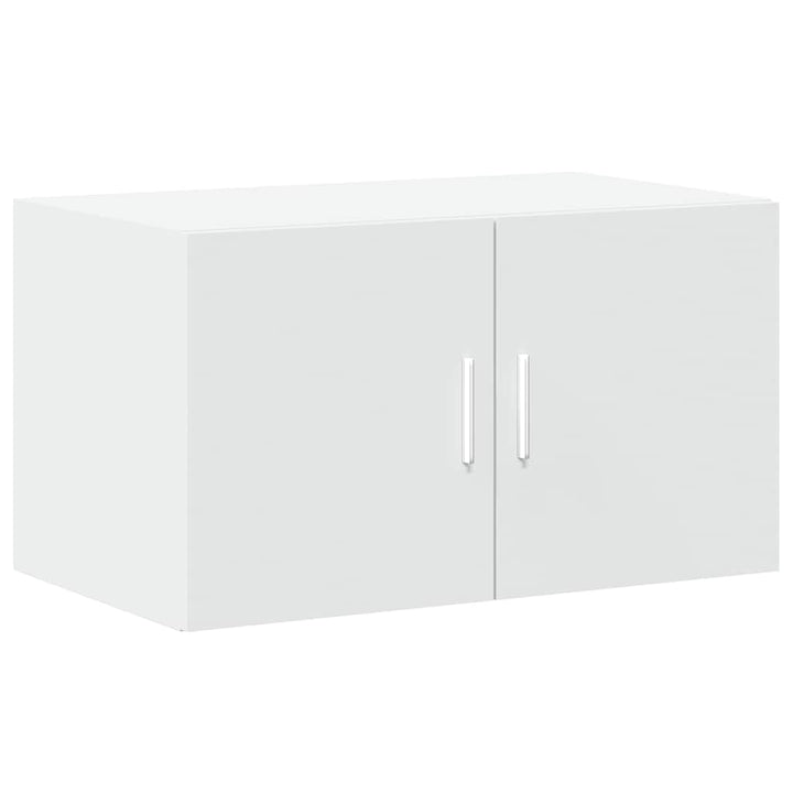 opbevaringsskab 70x42,5x225 cm konstrueret træ hvid