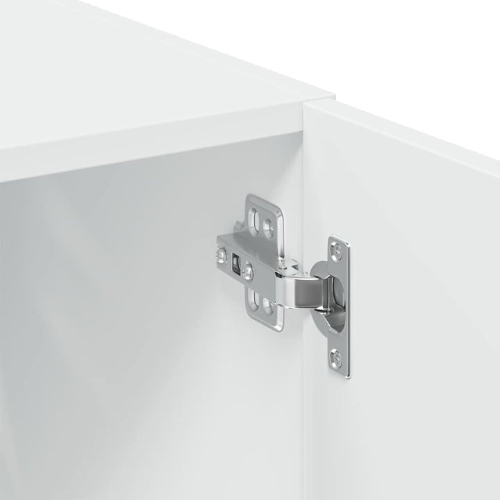 opbevaringsskab 70x42,5x225 cm konstrueret træ hvid