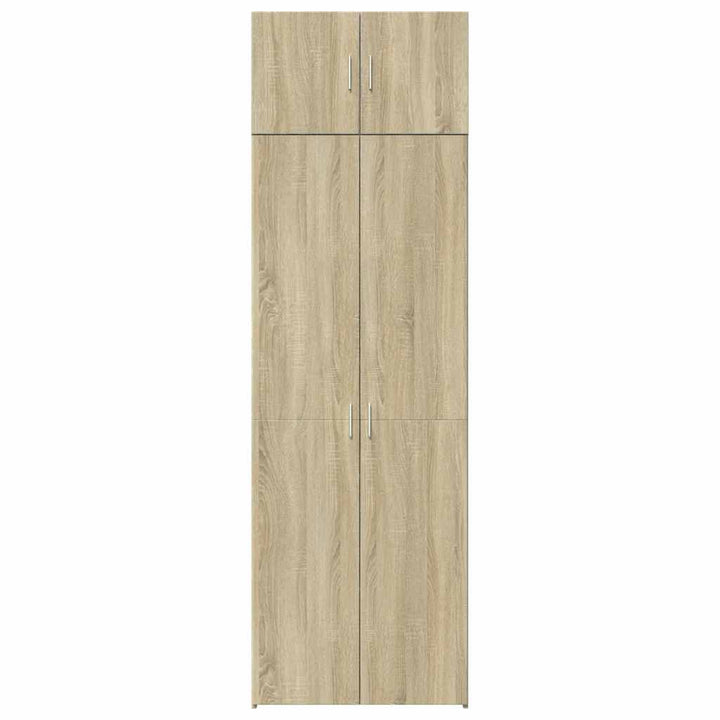 skab 70x42,5x225 cm smalt konstrueret træ sonoma-eg