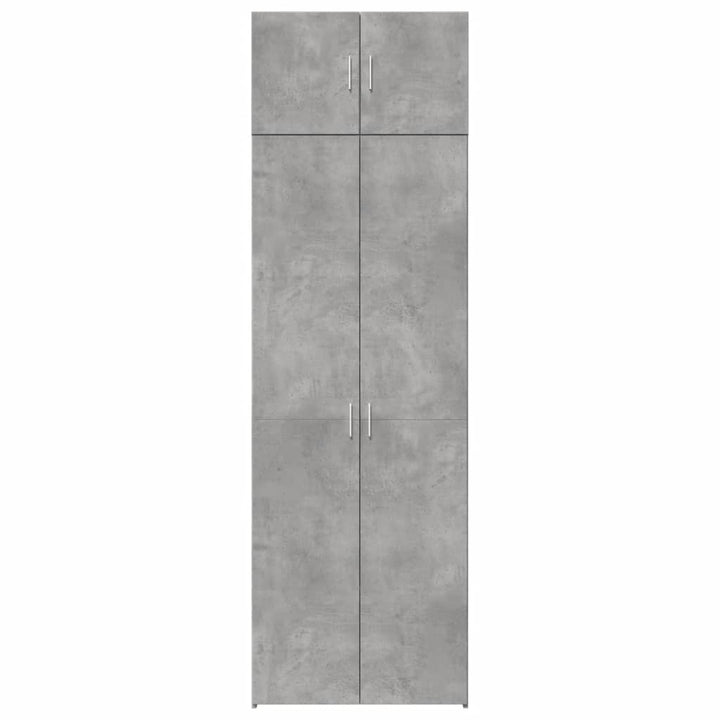 skab 70x42,5x225 cm smalt konstrueret træ betongrå