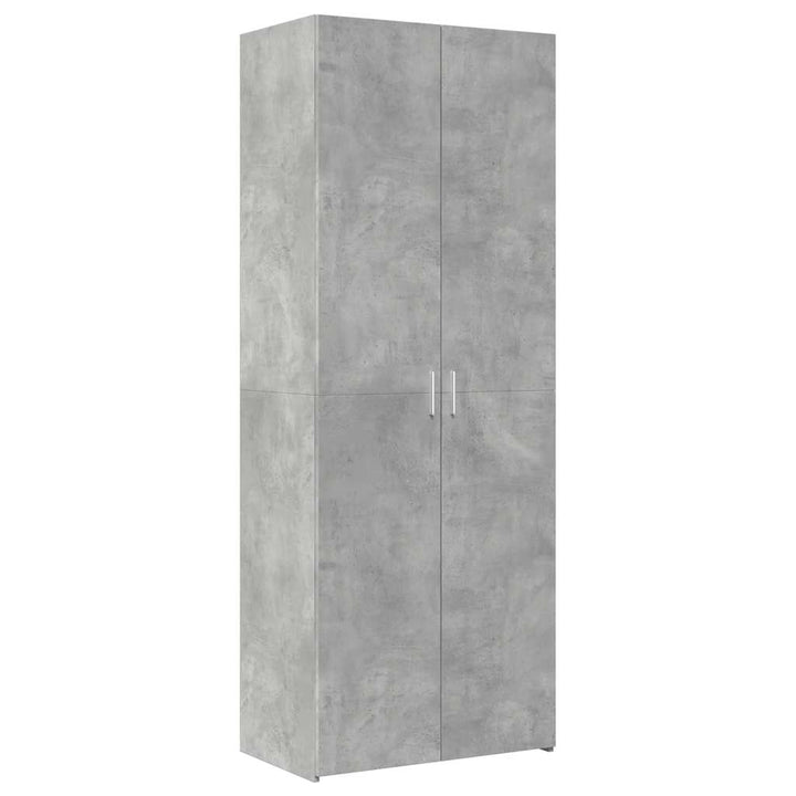 skab 70x42,5x225 cm smalt konstrueret træ betongrå