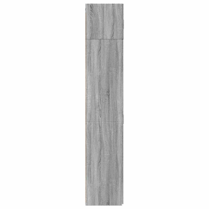 skab 70x42,5x225 cm konstrueret træ grå sonoma-eg