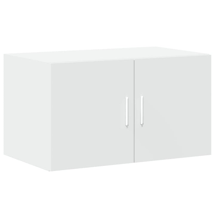 opbevaringsskab 70x42,5x225 cm konstrueret træ hvid