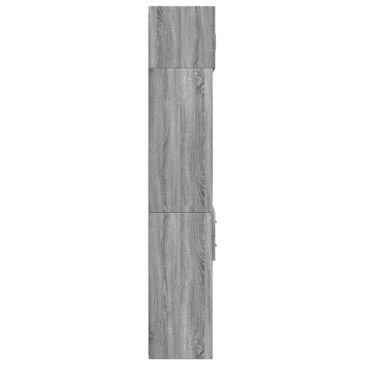 skab 70x42,5x225 cm konstrueret træ grå sonoma-eg