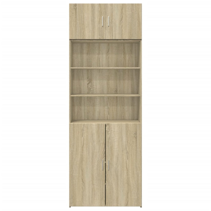 skab 80x42,5x225 cm konstrueret træ sonoma-eg