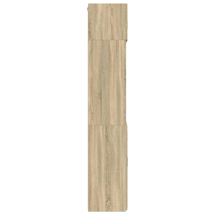 skab 80x42,5x225 cm konstrueret træ sonoma-eg