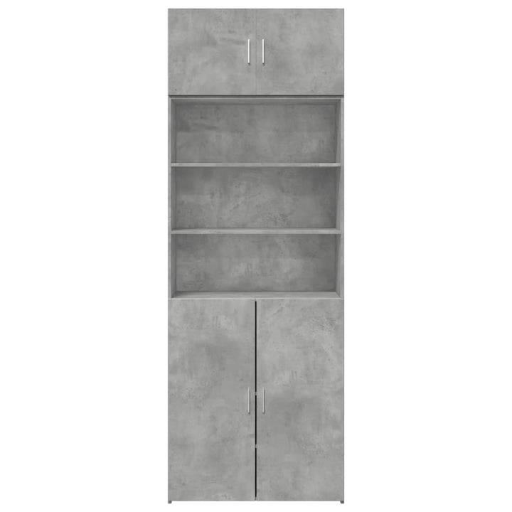 skab 80x42,5x225 cm konstrueret træ betongrå