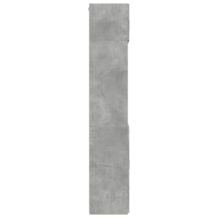 skab 80x42,5x225 cm konstrueret træ betongrå