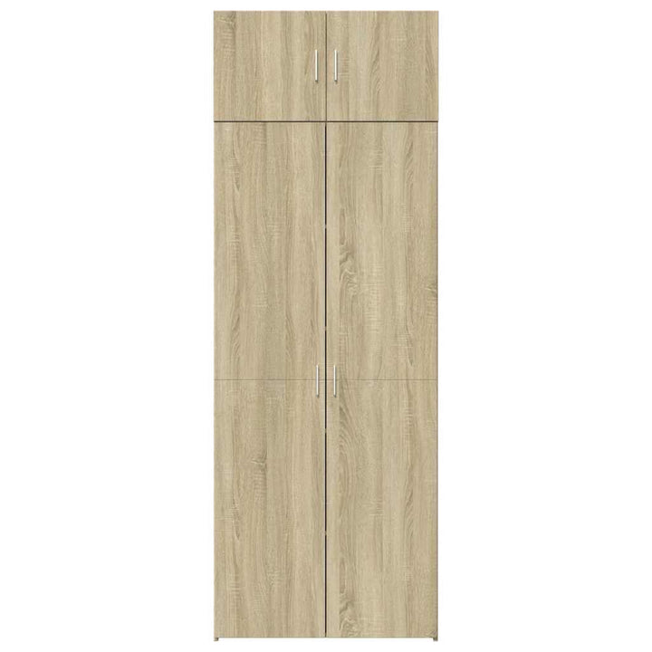 skab 80x42,5x225 cm konstrueret træ sonoma-eg