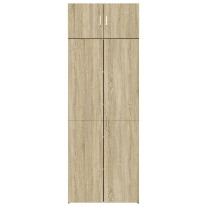 skab 80x42,5x225 cm konstrueret træ sonoma-eg