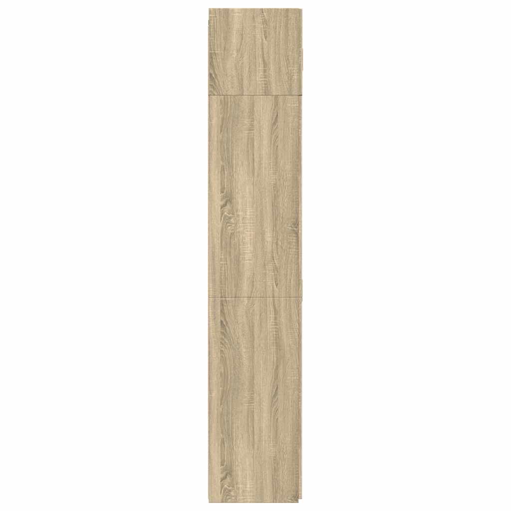 skab 80x42,5x225 cm konstrueret træ sonoma-eg