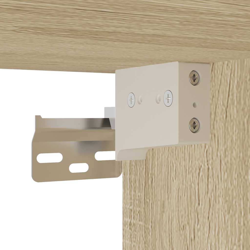 skab 80x42,5x225 cm konstrueret træ sonoma-eg