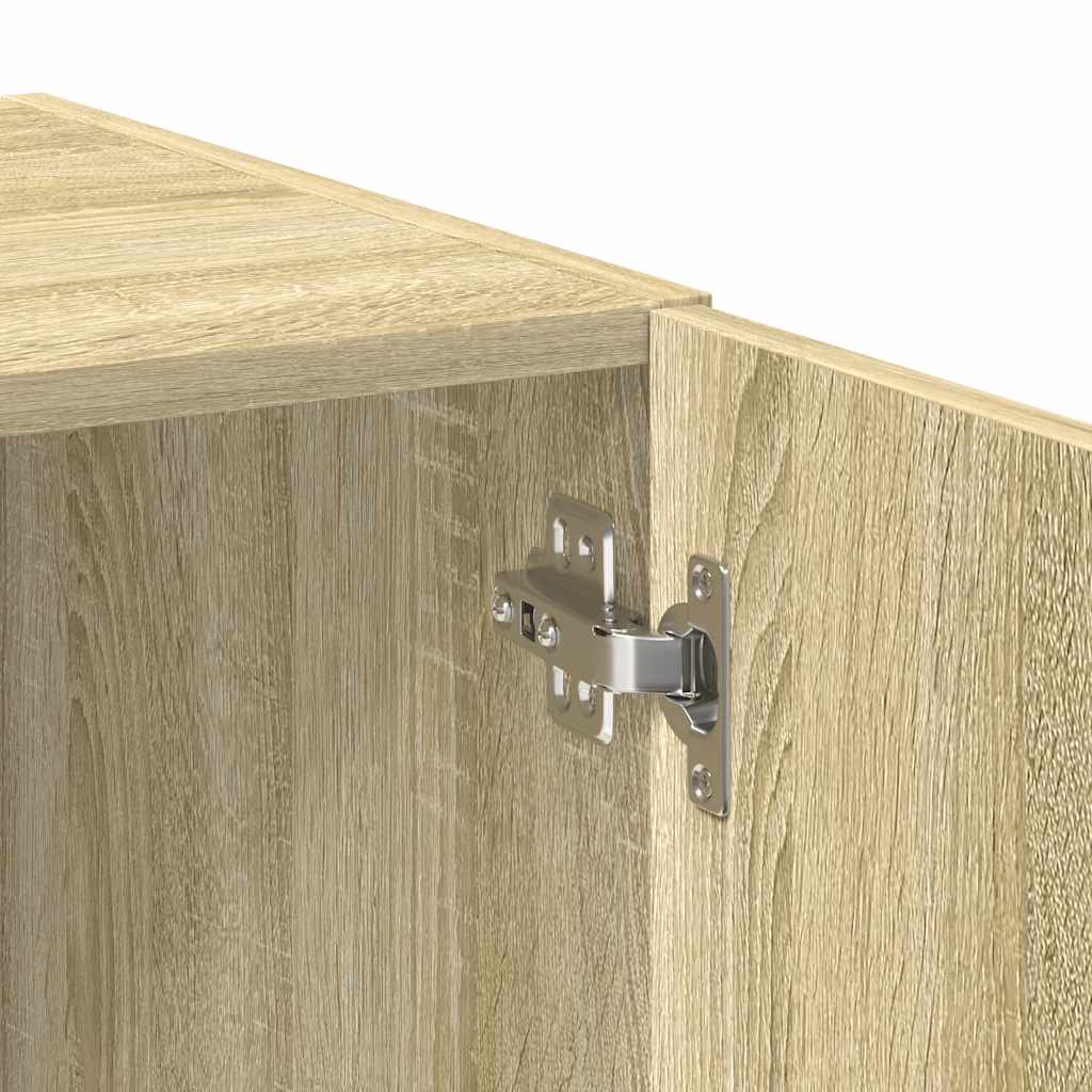 skab 80x42,5x225 cm konstrueret træ sonoma-eg