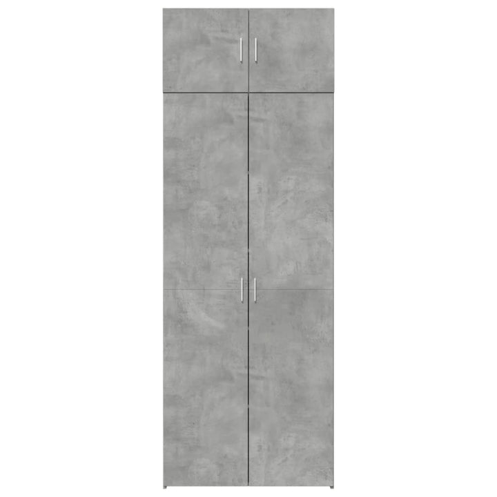 skab 80x42,5x225 cm konstrueret træ betongrå