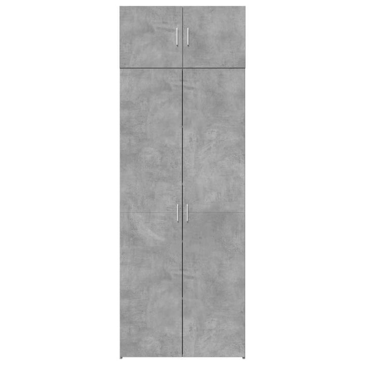 skab 80x42,5x225 cm konstrueret træ betongrå