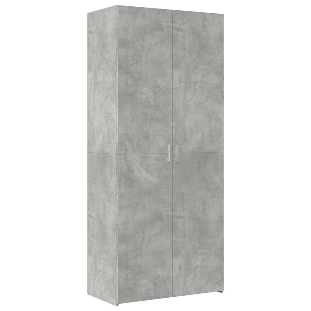 skab 80x42,5x225 cm konstrueret træ betongrå