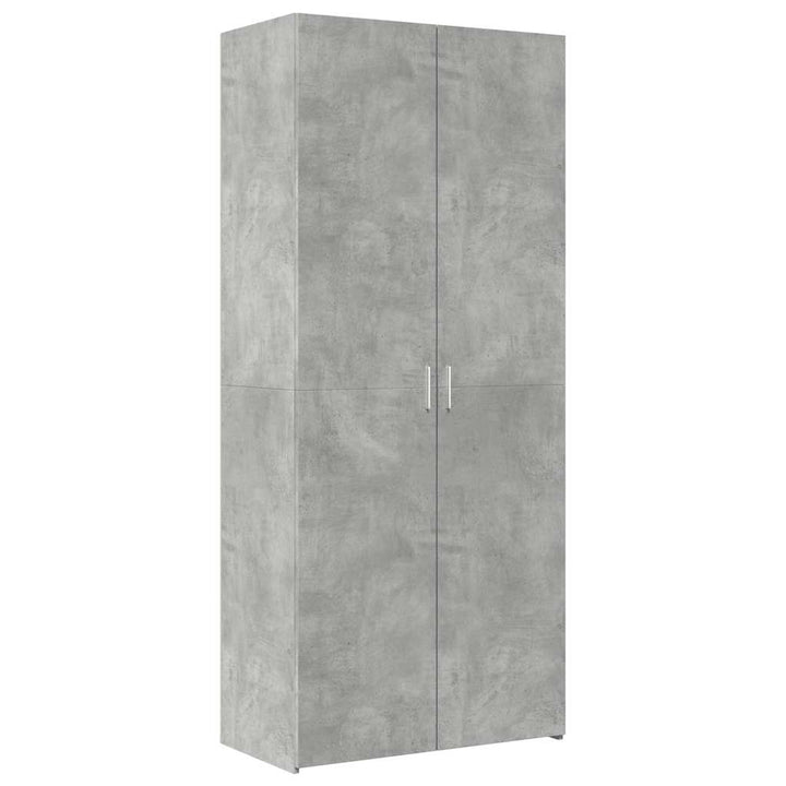 skab 80x42,5x225 cm konstrueret træ betongrå