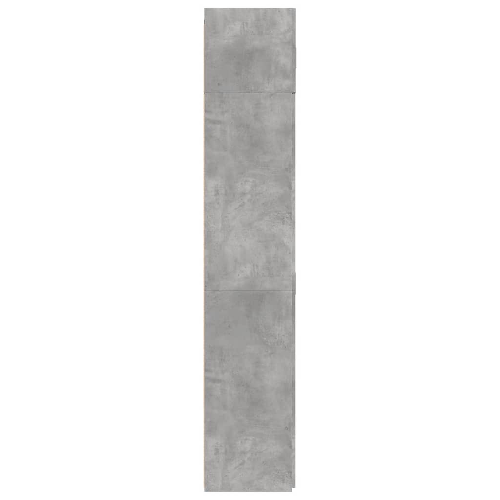 skab 80x42,5x225 cm konstrueret træ betongrå
