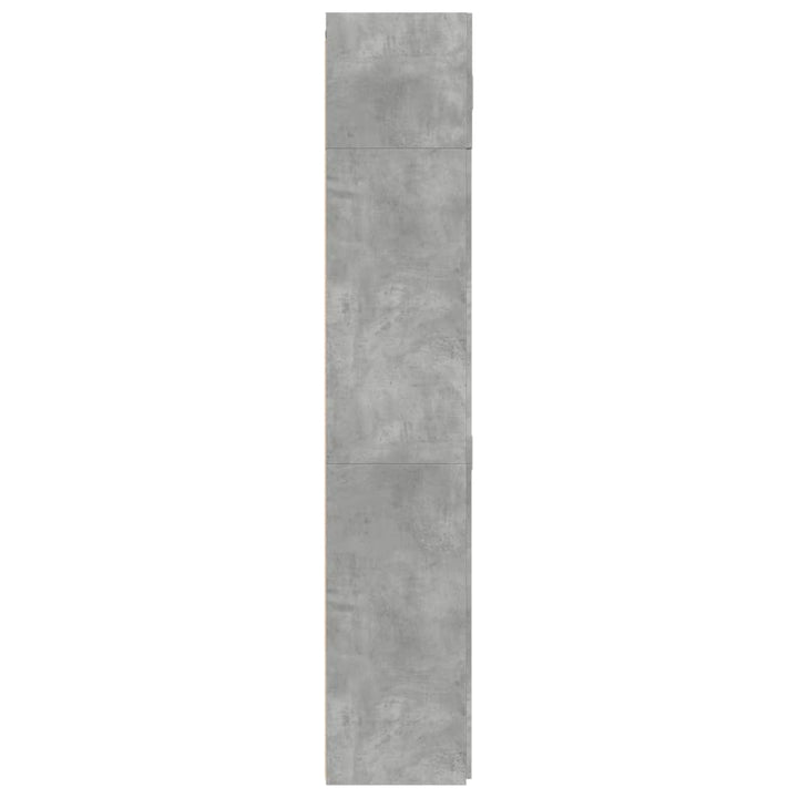 skab 80x42,5x225 cm konstrueret træ betongrå