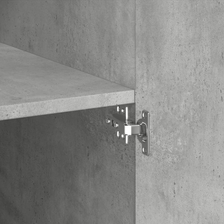 skab 80x42,5x225 cm konstrueret træ betongrå