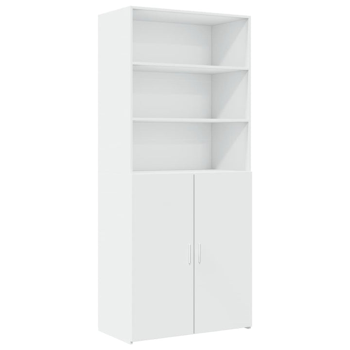 skab 80x42,5x249 cm konstrueret træ hvid
