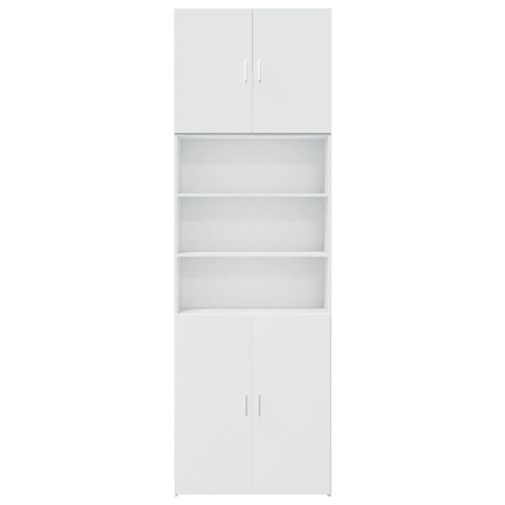 skab 80x42,5x249 cm konstrueret træ hvid
