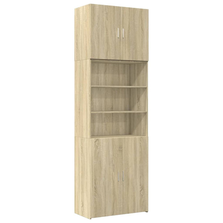 skab 80x42,5x249 cm konstrueret træ sonoma-eg