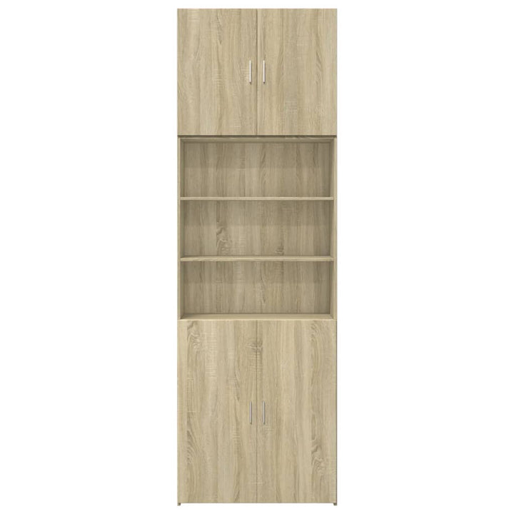 skab 80x42,5x249 cm konstrueret træ sonoma-eg