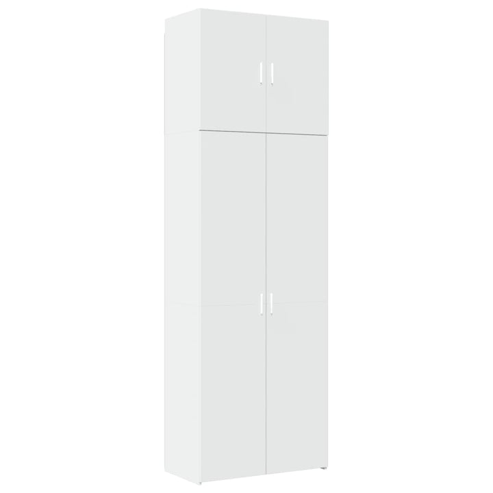 skab 80x42,5x249 cm konstrueret træ hvid