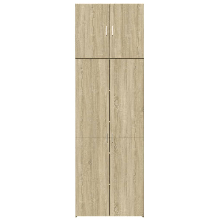 skab 80x42,5x249 cm konstrueret træ sonoma-eg