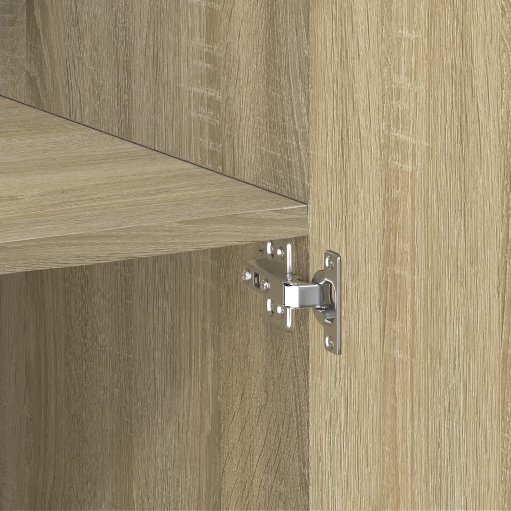 skab 80x42,5x249 cm konstrueret træ sonoma-eg