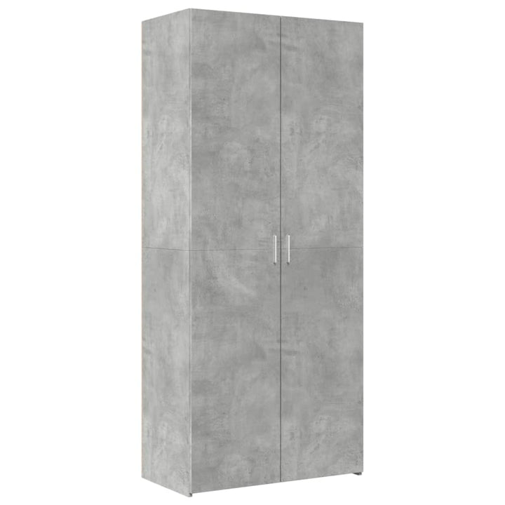 skab 80x42,5x249 cm konstrueret træ betongrå