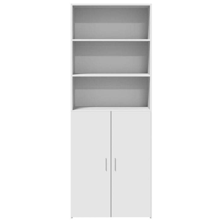 skab 70x42,5x185 cm konstrueret træ hvid