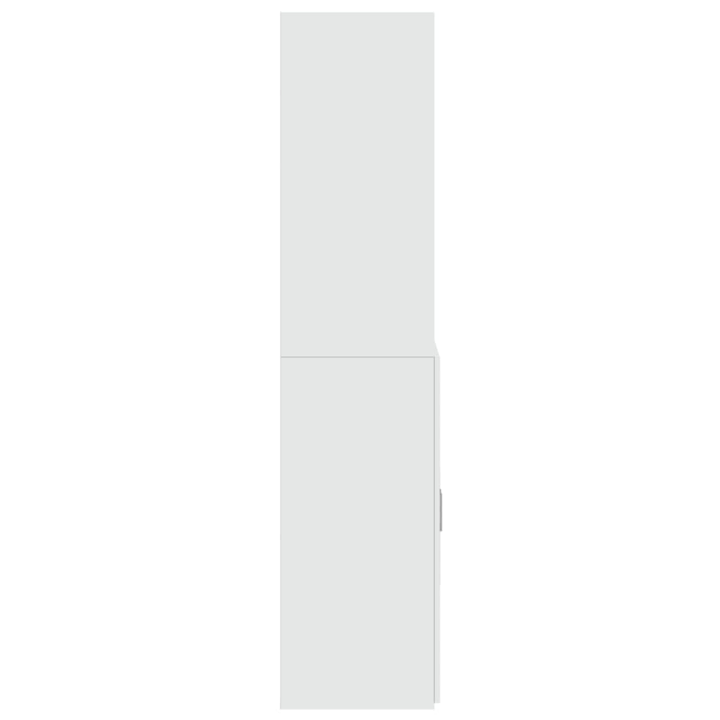 skab 70x42,5x185 cm konstrueret træ hvid
